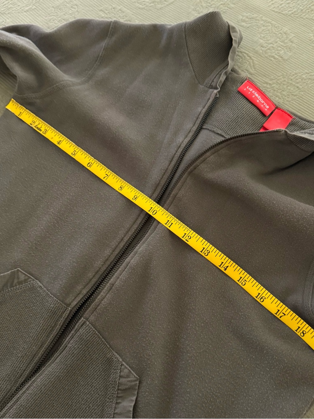 Vintage Liz Claiborne Kids Charcoal Hooded Jacket - Picture 4 of 5